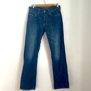 American Eagle Original Straight dark wash denim jeans sz 30x32